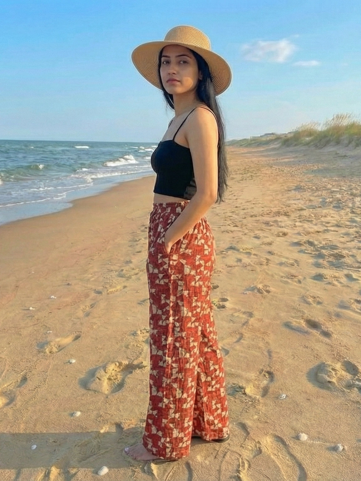 Women Frilled High-Rise Wrinkle Free Flared Trousers