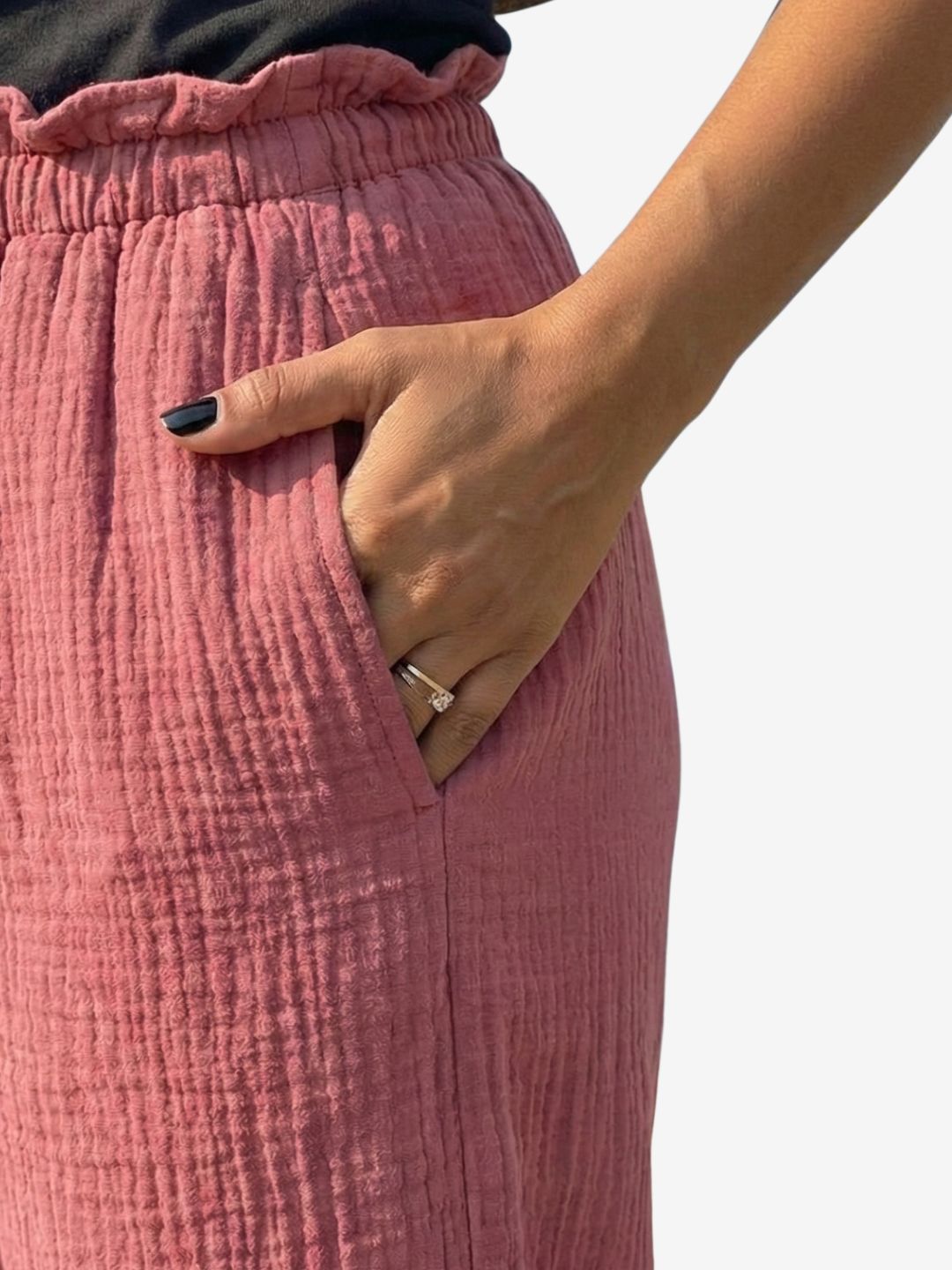 Luxe Soft-Touch Gauze Pants-Lounge Wear Collection