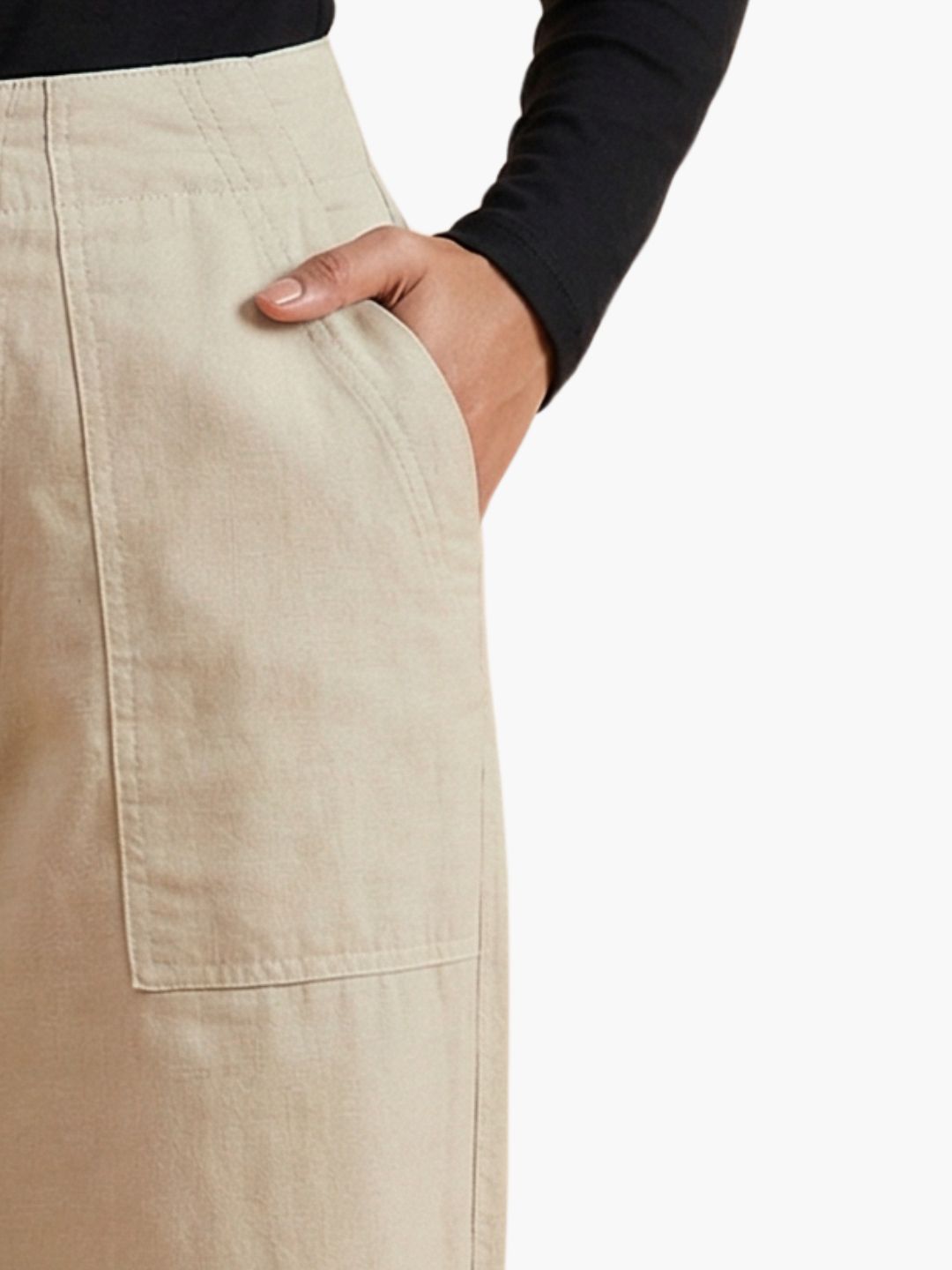 The 9 to 9 All-Day Smart Waist Cotton Trouser (With Phone Pockets)