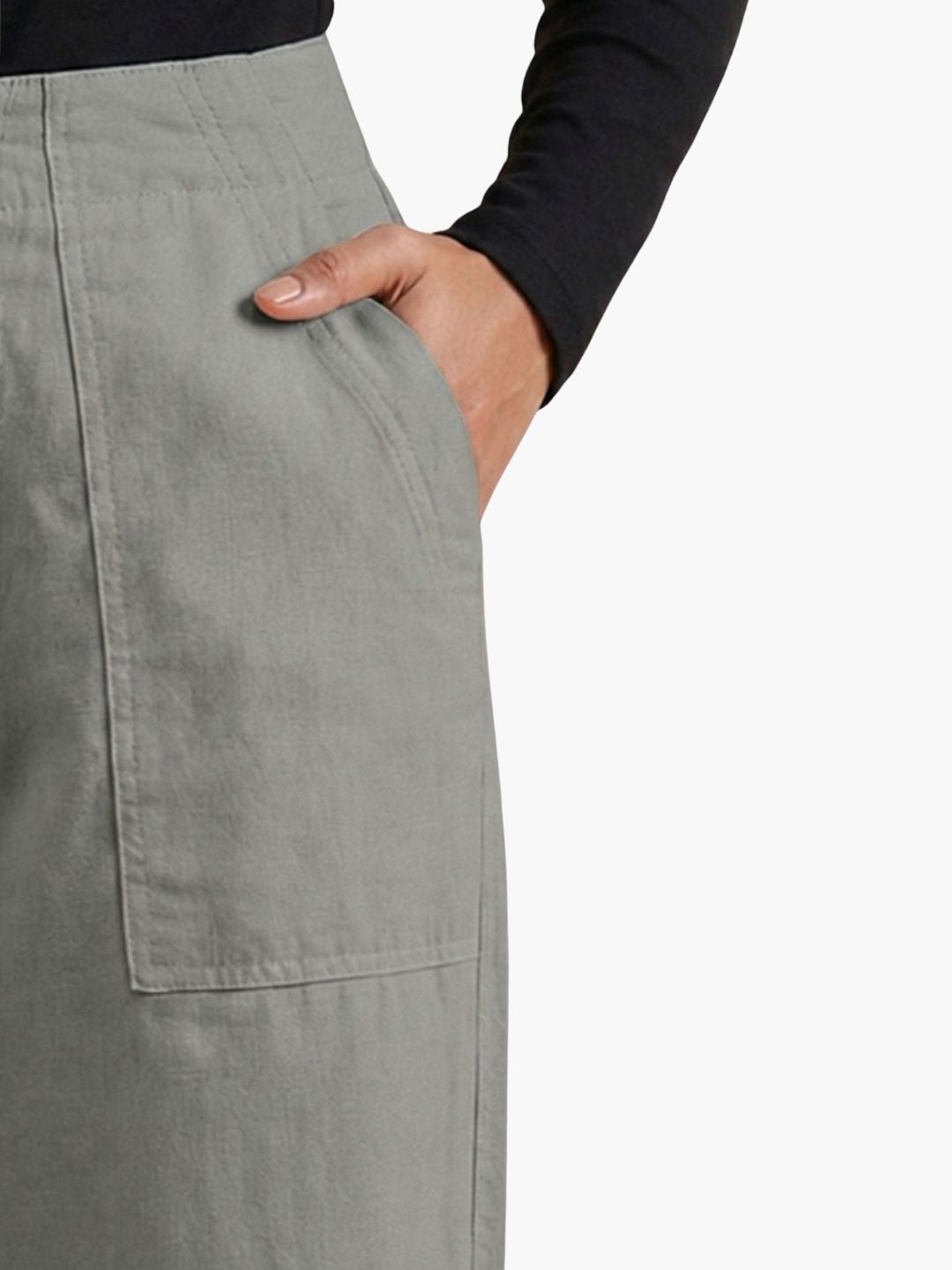The 9 to 9 All-Day Smart Waist Cotton Trouser (With Phone Pockets)