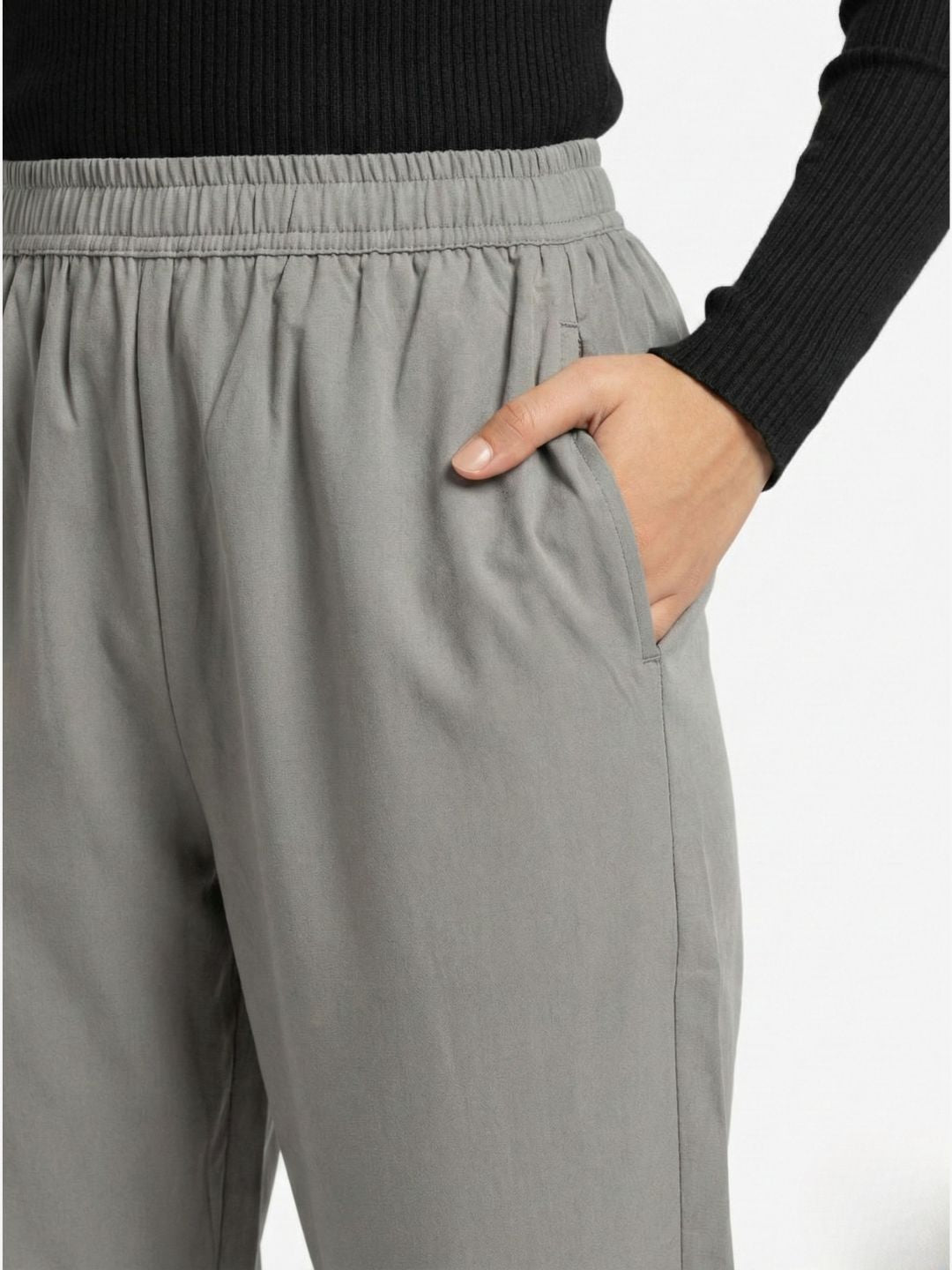 All-Day Ease Relaxed Fit Pure Cotton Mid-rise Trouser