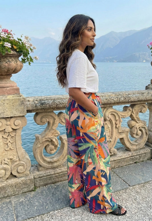 Women Frilled High-Rise Wrinkle Free Flared Trousers