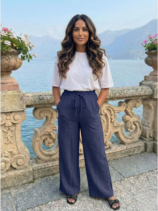 Luxe Soft-Touch Gauze Pants-Lounge Wear Collection