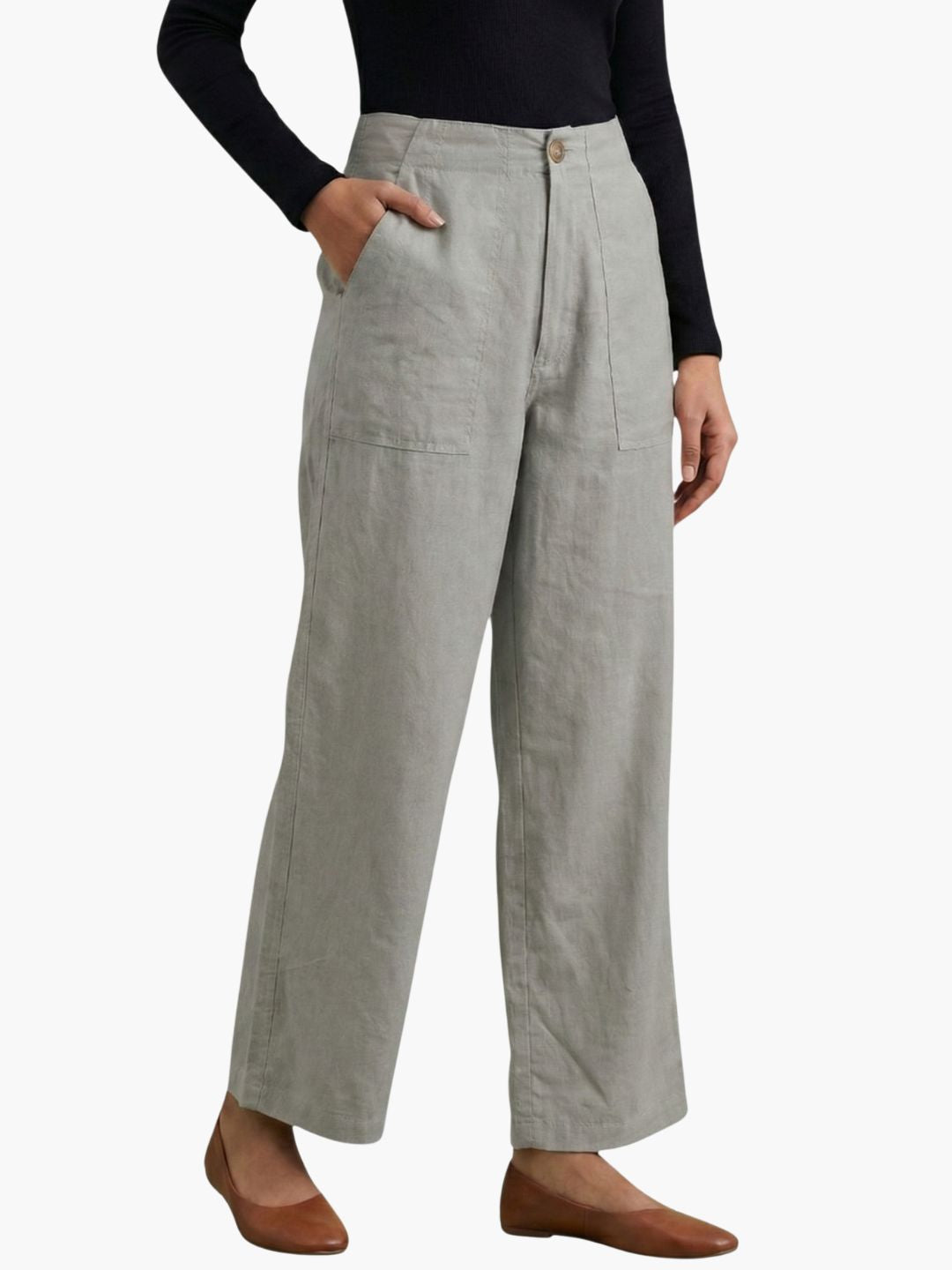 The 9 to 9 All-Day Smart Waist Cotton Trouser (With Phone Pockets)