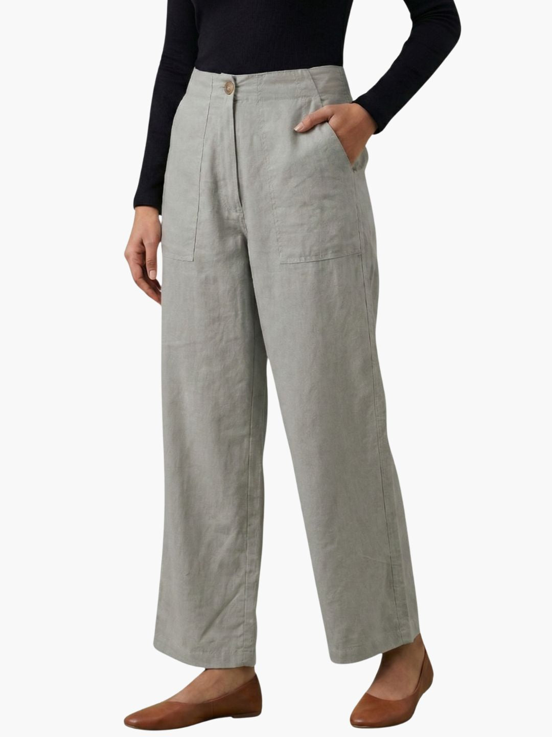 The 9 to 9 All-Day Smart Waist Cotton Trouser (With Phone Pockets)