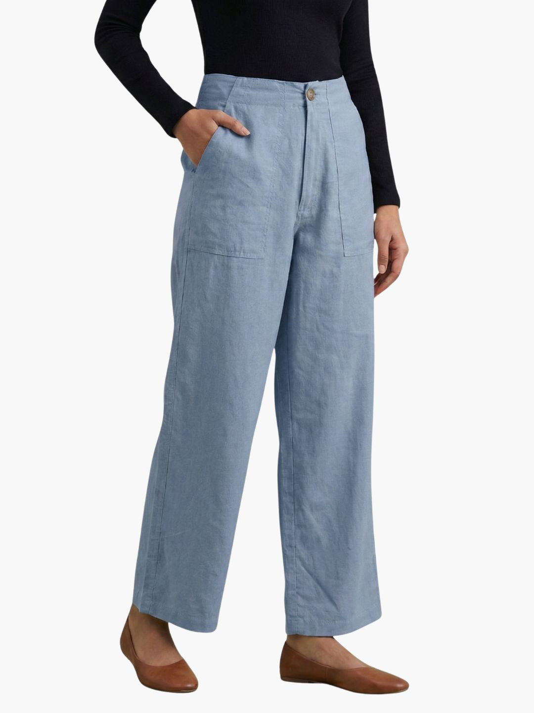 The 9 to 9 All-Day Smart Waist Cotton Trouser (With Phone Pockets)