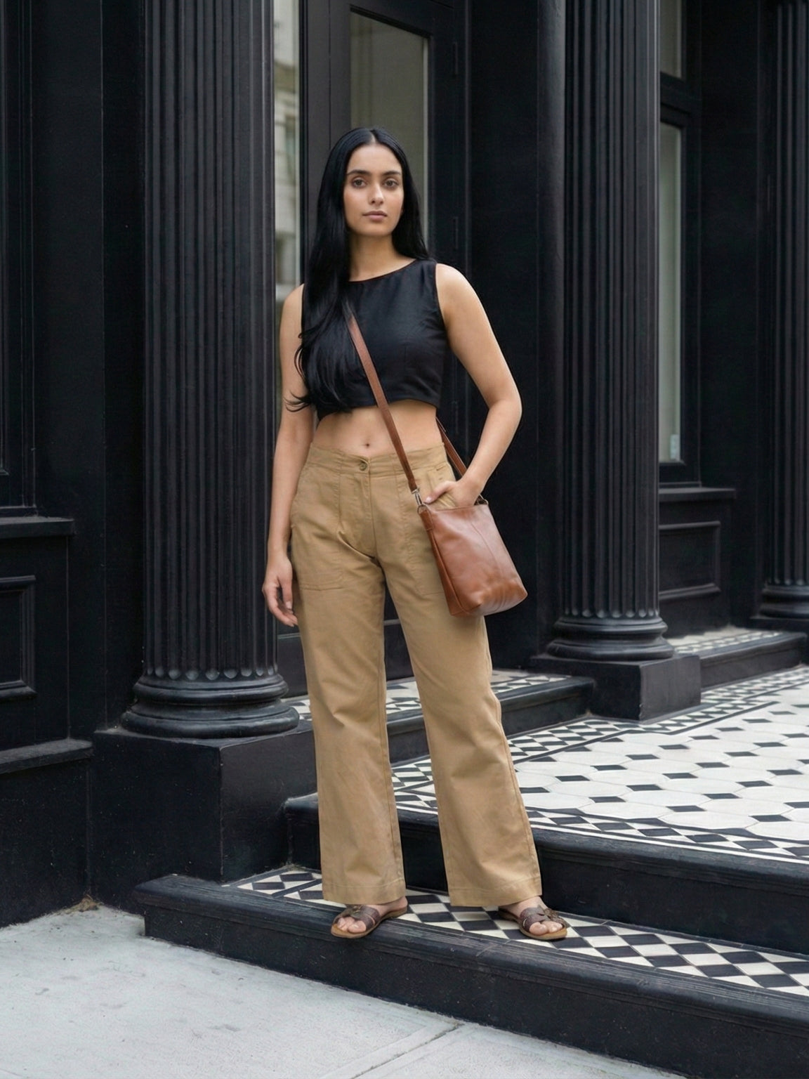 The 9 to 9 All-Day Smart Waist Cotton Trouser (With Phone Pockets)