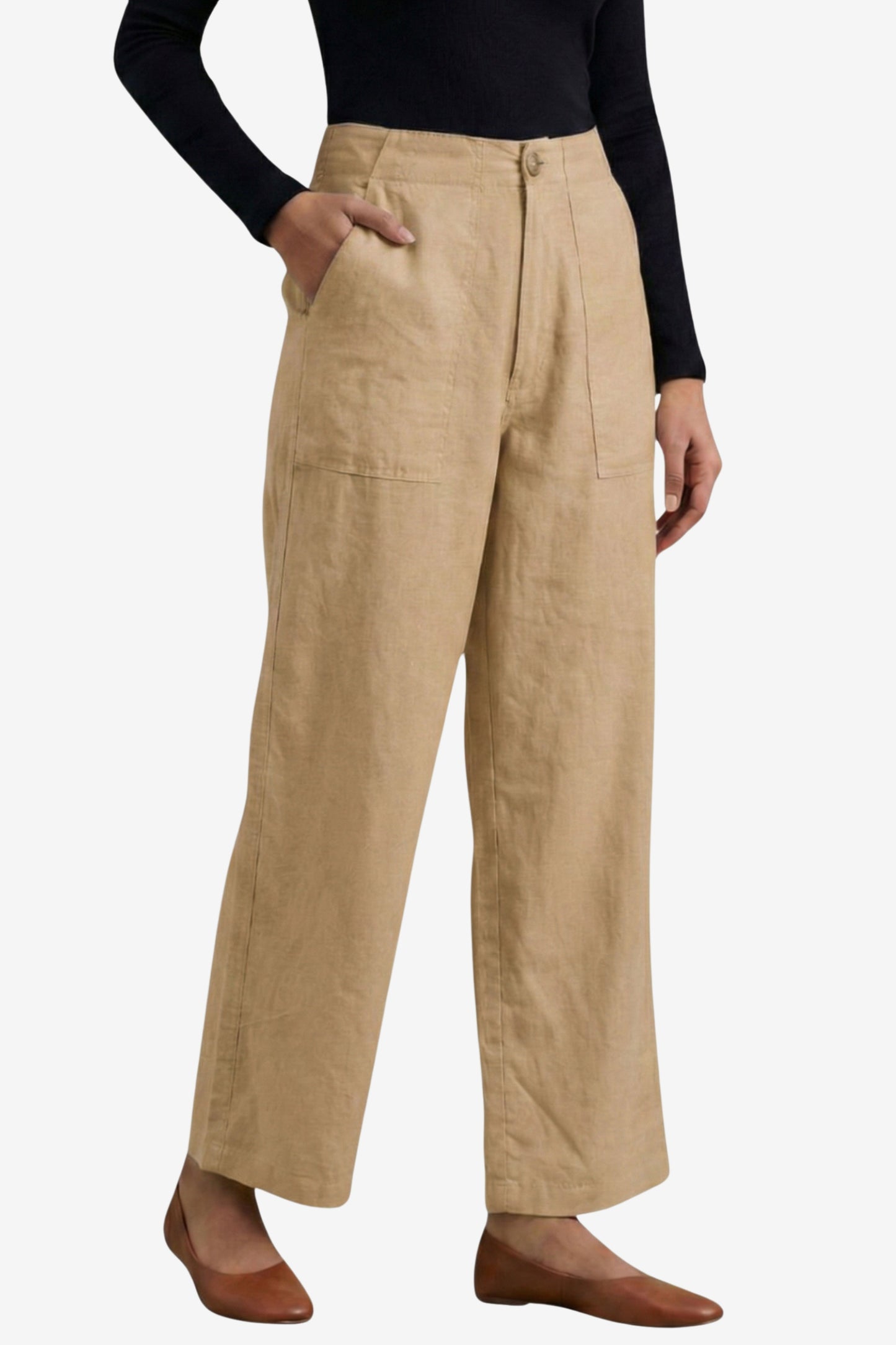 The 9 to 9 All-Day Smart Waist Cotton Trouser (With Phone Pockets)