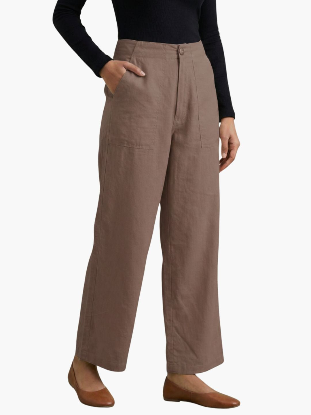 The 9 to 9 All-Day Smart Waist Cotton Trouser (With Phone Pockets)