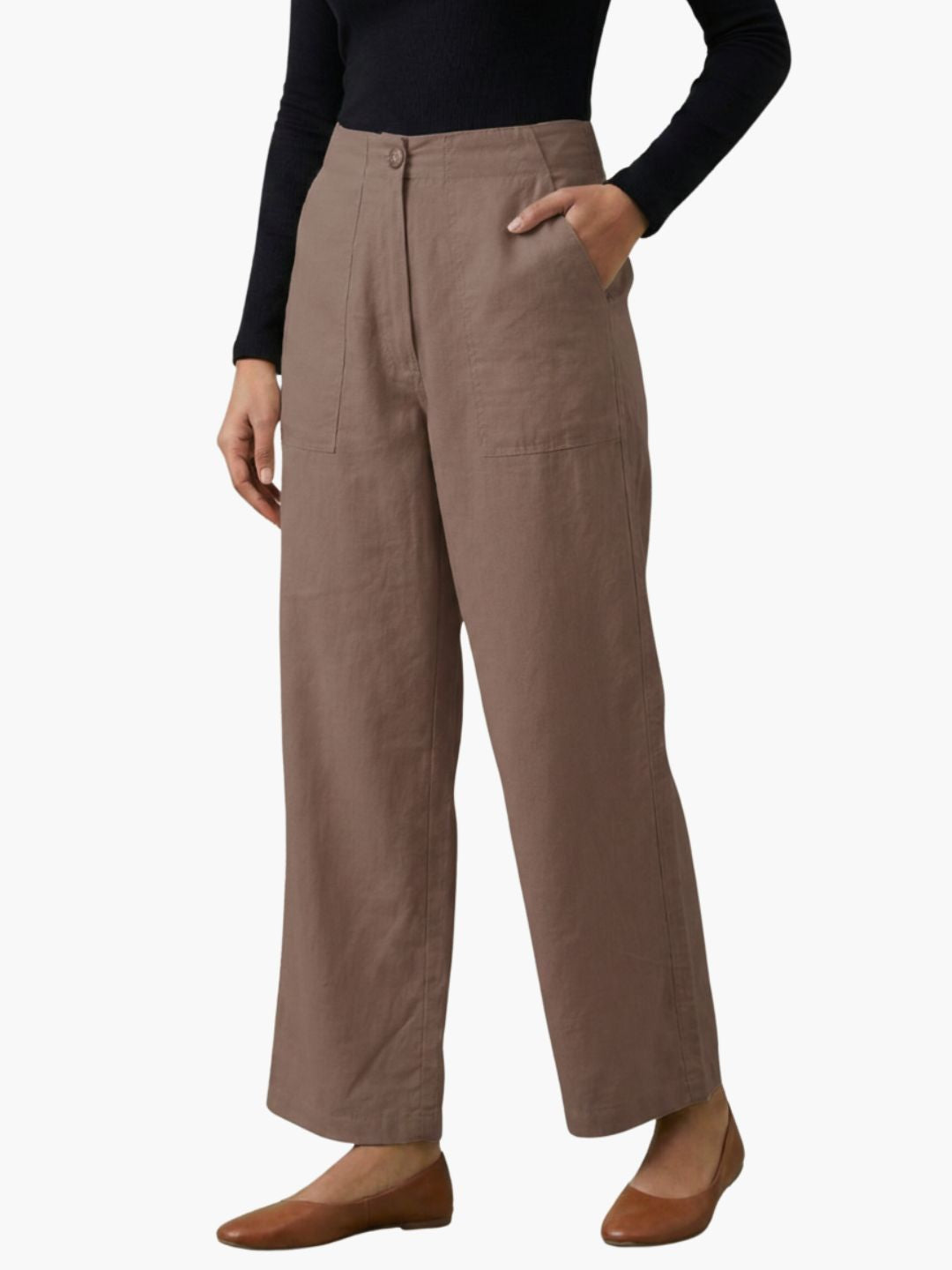 The 9 to 9 All-Day Smart Waist Cotton Trouser (With Phone Pockets)