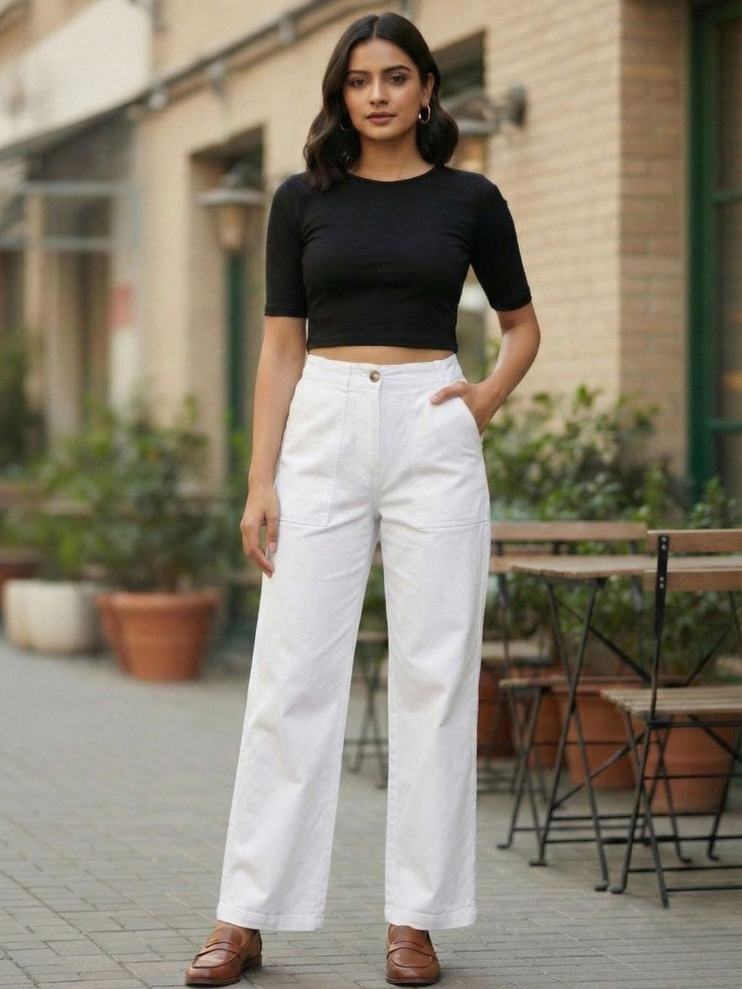 The 9 to 9 All-Day Smart Waist Cotton Trouser (With Phone Pockets)