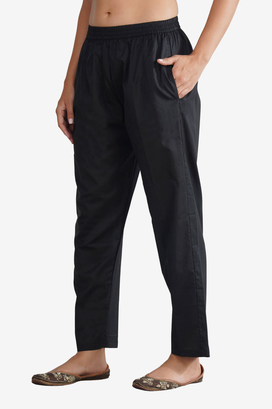 All-Day Ease Relaxed Fit Pure Cotton Mid-rise Trouser