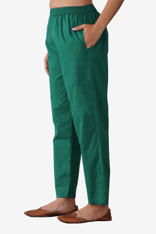 All-Day Ease Relaxed Fit Pure Cotton Mid-rise Trouser