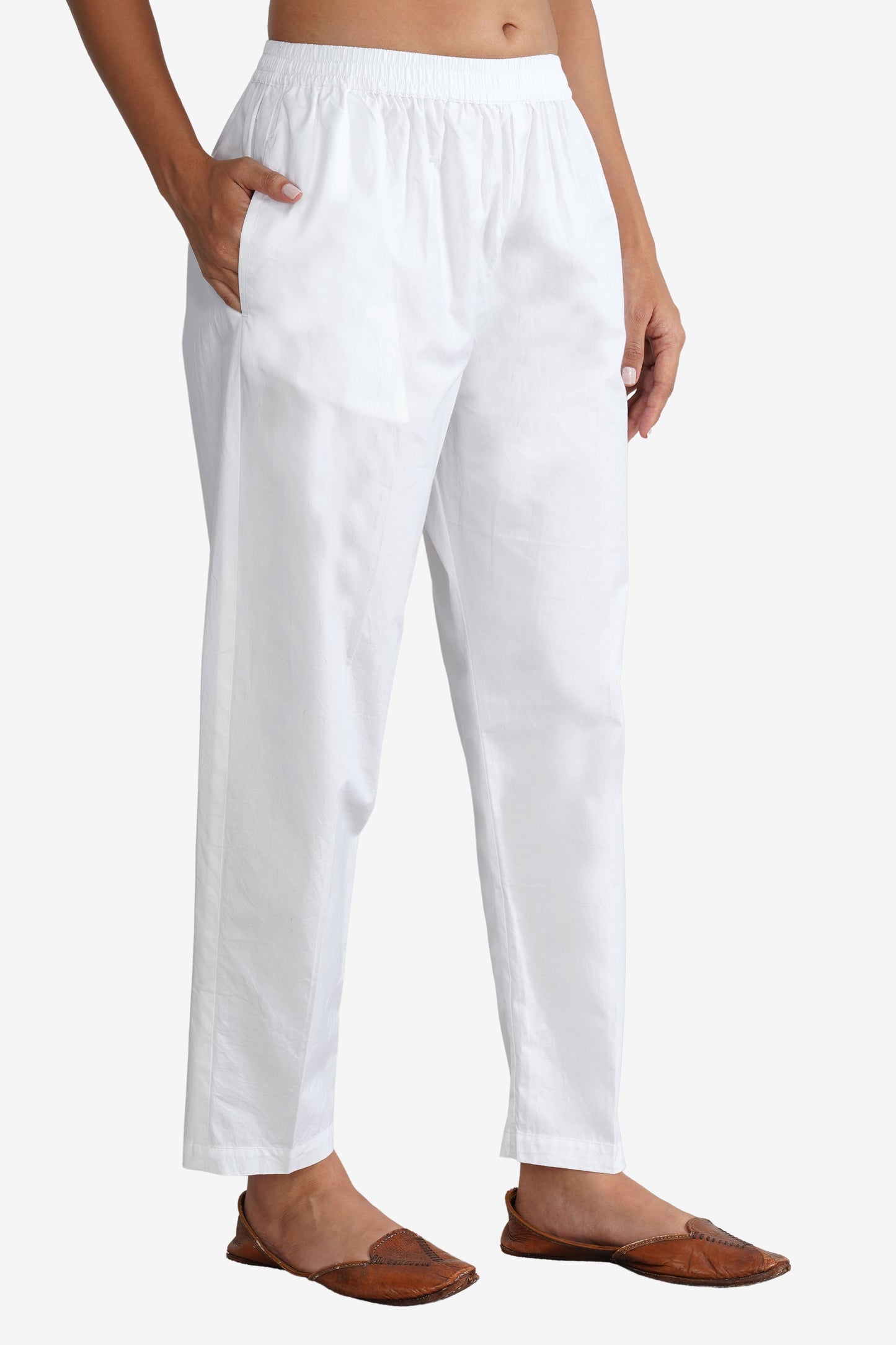 All-Day Ease Relaxed Fit Pure Cotton Mid-rise Trouser